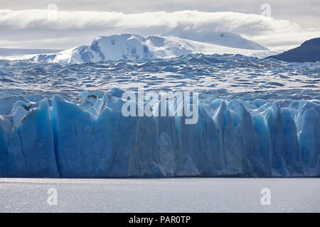 America del Sud, il Cile, il Parco Nazionale di Torres del Paine ghiacciaio Grey al lago Grey Foto Stock