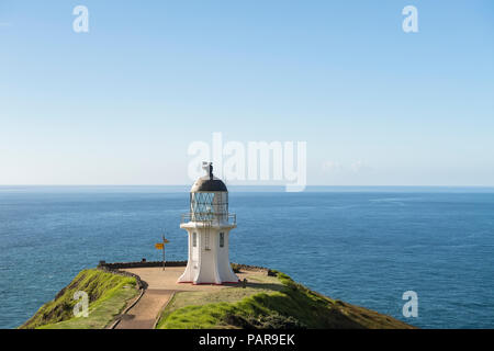 Faro di Cape Reinga, Northland e North Island, Nuova Zelanda Foto Stock