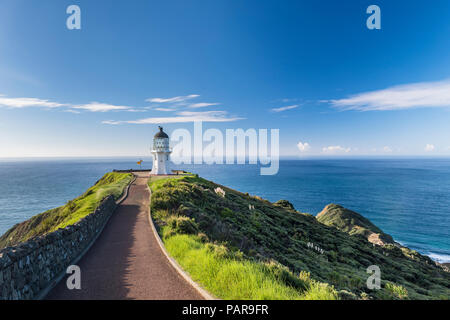 Faro di Cape Reinga, Northland e North Island, Nuova Zelanda Foto Stock