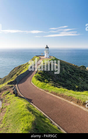 Faro di Cape Reinga, Northland e North Island, Nuova Zelanda Foto Stock