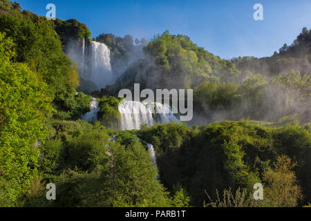 L'Italia, l'Umbria, Terni, Cascata delle Marmore Foto Stock