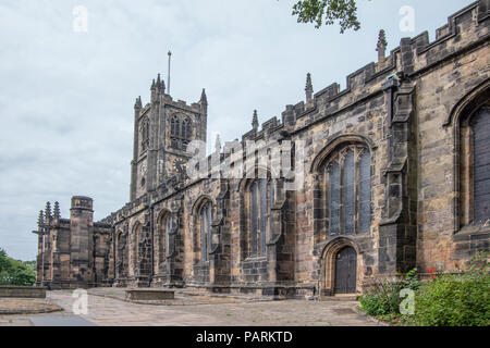 Lancaster Priory e dettagli della costruzione della chiesa Foto Stock