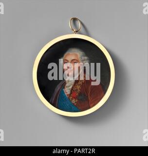 Louis XVI (1754 - 1793), Re di Francia. Artista: attribuito a Antoine François Callet (francese, Parigi Parigi 1741-1823). Dimensioni: diametro 2 5/8 in. (67 mm). Data: 1787. Museo: Metropolitan Museum of Art di New York, Stati Uniti d'America. Foto Stock