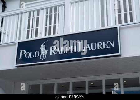 Polo Ralph Lauren logo del negozio segno, REGNO UNITO Foto Stock