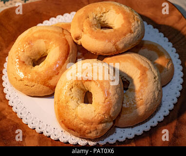 Italia Toscana Berlingozzi -tipici toscani dolci di carnevale Foto Stock