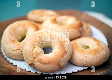 Italia Toscana Berlingozzi -tipici toscani dolci di carnevale Foto Stock