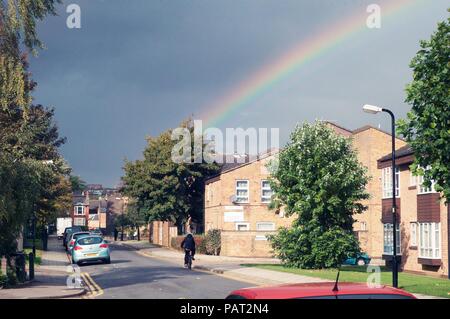 Rainbow in Bedford Regno Unito Foto Stock