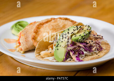 Stile Baja, pesce taco Foto Stock