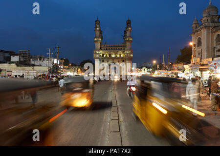 Charminar di Hyderabad, India. Foto Stock