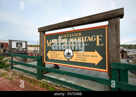 Gloucester Maritime Heritage Centre, Gloucester, Essex County, Massachusetts, STATI UNITI D'AMERICA Foto Stock