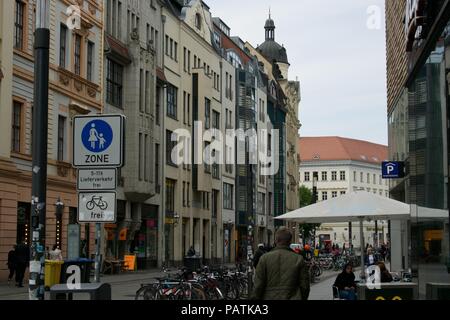 I punti di riferimento di Lipsia, Germania Foto Stock