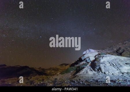 Il cielo stellato a Punta Colorado, San Jose Isola, Baja California Sur, Messico. Foto Stock