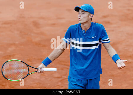 Tedesco giovane giocatore di tennis Rudolf Molleker Foto Stock