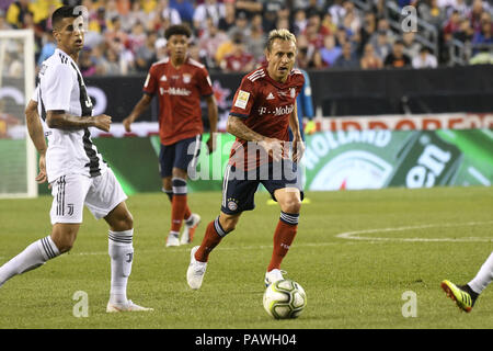 Philadelphia, Pennsylvania, USA. Xxv Luglio, 2018. RAFINHA (13), del Bayern Monaco di Baviera, in azione nella partita con la Juventus al Lincoln Financial Field di Philadelphia PA Credito: Ricky Fitchett/ZUMA filo/Alamy Live News Foto Stock