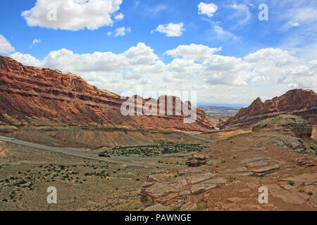 Avvistato walf canyon dal punto di viste, Utah Foto Stock