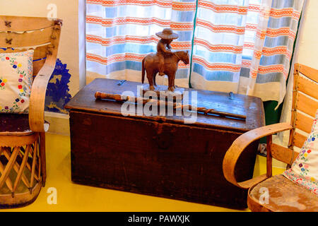 Venustiano Carranza, Messico - 28 OTT 2016: Interno della Casa Blu (La Casa Azul), dimora storica e arte museo dedicato alla vita e alle opere del messicano ar Foto Stock