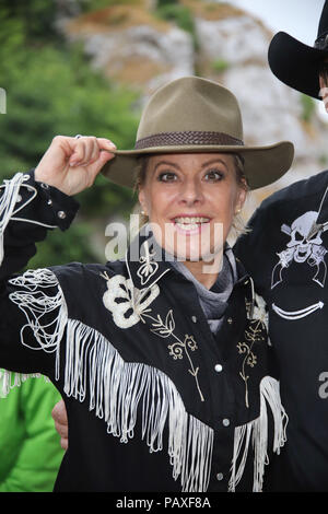 Premiere di Karl May Festspiele a Kalkfelsen, Bad Segeberg offre: Tanja Schumann dove: Amburgo, Germania Quando: 23 giu 2018 Credit: Becher/WENN.com Foto Stock