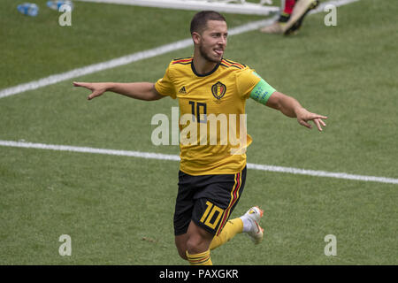 2018 Coppa del Mondo FIFA Gruppo G match tra il Belgio e la Tunisia a Otkritie Arena di Mosca, Russia. Dotato di: pericolo di Eden dove: Mosca, Distretto federale centrale, Federazione Russa quando: 23 giu 2018 Credit: Anthony Stanley/WENN.com Foto Stock