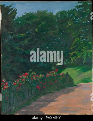 Paesaggio. Artista: Wilhelm Trübner (tedesco, Heidelberg 1851-1917 Karlsruhe). Dimensioni: 29 7/8 x 24 1/4 in. (75,9 x 61,5 cm). Data: 1910. Museo: Metropolitan Museum of Art di New York, Stati Uniti d'America. Foto Stock