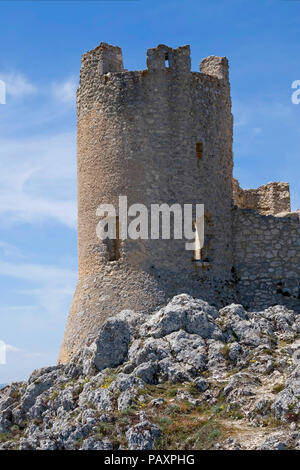 Un castello nel cielo - La Lady Howke Rocca Calascio - L'Aquila - Italia Foto Stock