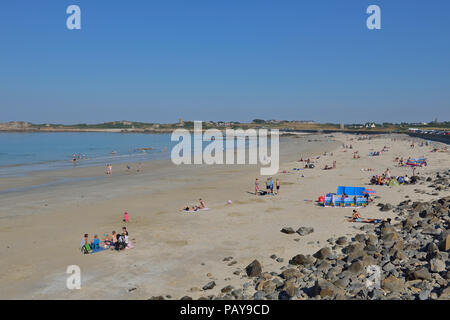 Pembroke bay, Guernsey, Isole del Canale, REGNO UNITO Foto Stock