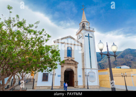 Il vecchio e la storica chiesa cattolica romana Santuario di Nostra Signora del Monte Carmelo a Los Realejos, Spagna Foto Stock