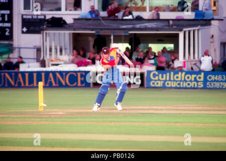 Sussex Tigers v Surrey Leoni, al County Ground in Hove Foto Stock