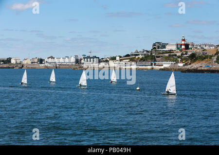 Vela Laser campionati nazionali Plymouth UK Luglio 2018 Foto Stock