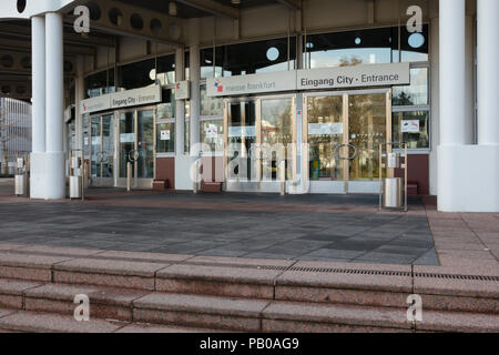 Ingresso exposition Francoforte, Frankfurt am Main, Hesse, Germania, Europa Foto Stock