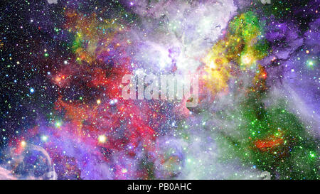 Colorato nebulose, galassie e stelle nello spazio profondo. Gli elementi di questa immagine fornita dalla NASA. Foto Stock
