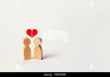 All'amore non corrisposto. Il rifiuto del riconoscimento nell'amore. Rifiuto di relazioni industriali, a rompere le relazioni. Cuore spezzato. Rapporto complicato, primo amore, quarr Foto Stock