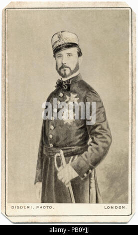 Juan Prim (1814-70), il primo marchese di los Castillejos, Spagnolo generale e statista, Primo Ministro di Spagna 1869-70, militare ritratto, 1860 Foto Stock