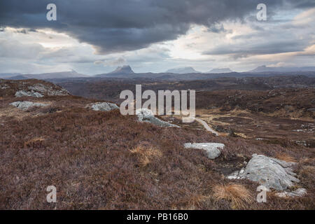 Assynt Sunrise Foto Stock