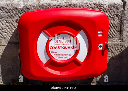 Salvagente, Swanage, Dorset, Regno Unito Foto Stock