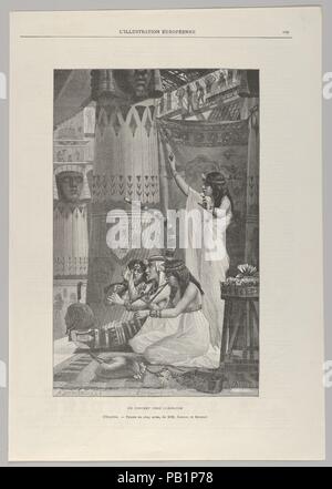 Un concerto presso il Cleopatra, da 'L'illustrazione Européenne'. Artista: Robert François Richard Brend'amour (tedesco, nato Aix-en-Chapelle 1831, attivo 1880-88); dopo Antoine Calbert (Francese, 1860-1944 Paris). Dimensioni: foglio: 14 5/16 × 9 15/16 in. (36,3 × 25,3 cm) immagine: 10 7/16 x 6 9/16 in. (26,5 × 16,6 cm). Data: 1890. Museo: Metropolitan Museum of Art di New York, Stati Uniti d'America. Foto Stock