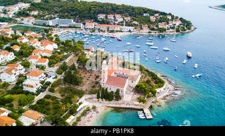 Monastero Francescano o Franjevački samostan, Hvar, Croazia Foto Stock