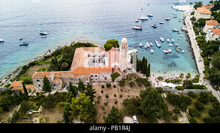 Monastero Francescano o Franjevački samostan, Hvar, Croazia Foto Stock