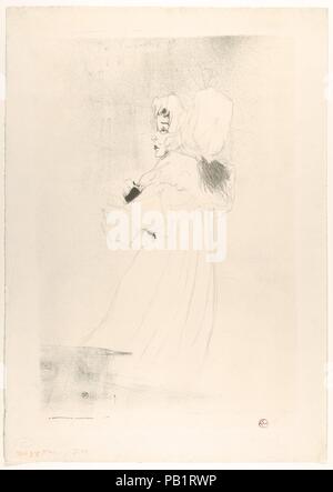 Miss può Belfort (piastra grande). Artista: Henri de Toulouse-Lautrec (francese, Albi 1864-1901 Saint-André-du-Bois). Dimensioni: Immagine: 19 9/16 × 13 3/8 in. (49,7 × 34 cm) foglio: 22 13/16 × 16 1/8 in. (57,9 × 41 cm). Oggetto: Maggio Belfort (Irlandese, 1872-1929). Data: 1895. Museo: Metropolitan Museum of Art di New York, Stati Uniti d'America. Foto Stock