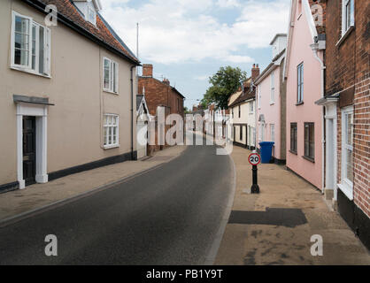 Edifici storici di Northgate nella città mercato di Beccles, Suffolk, Inghilterra Foto Stock