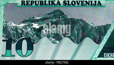 VELIKIE Luki, Russia - 30 luglio 2015: vecchia valuta slovena Foto Stock