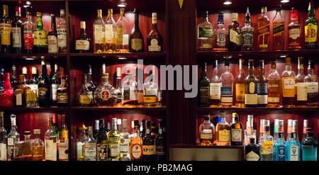 Bar del Hotel Cresta Palace, Celerina, Svizzera Foto Stock