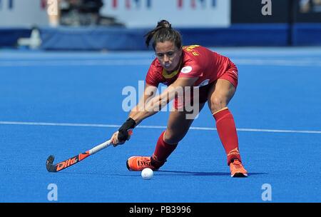 Stratford, Londra, Regno Unito. Il 26 luglio 2018. Rocio Gutierrez (ESP). Spagna / Sud Africa. Match 13. Piscina C. Womens Hockey World Cup 2018. Lee Valley hockey center. Queen Elizabeth Olympic Park. Stratford. Londra. Regno Unito. 26/07/2018. Credito: Sport In immagini/Alamy Live News Foto Stock