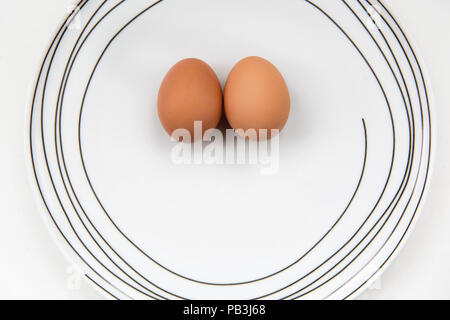 Uovo Smiley face Foto Stock