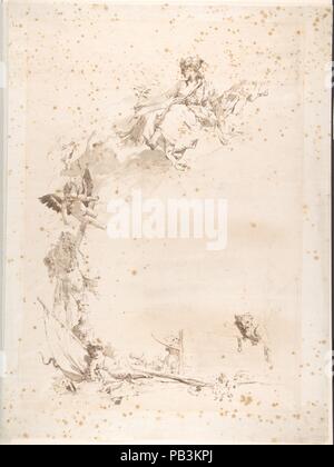 Pagina del titolo Artista: attribuita a Giovanni Domenico Tiepolo (Italiano, 1727-1804 Venezia Venezia). Data: 1727-1804. Museo: Metropolitan Museum of Art di New York, Stati Uniti d'America. Foto Stock