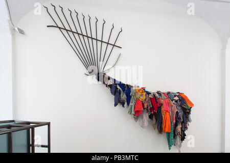 La coda di Arte Povera di Michelangelo Pistoletto, 1979-1980, mostra 'Michelangelo Pistoletto Opere dell', Fondazione Pistoletto, Biella, Piemonte Foto Stock