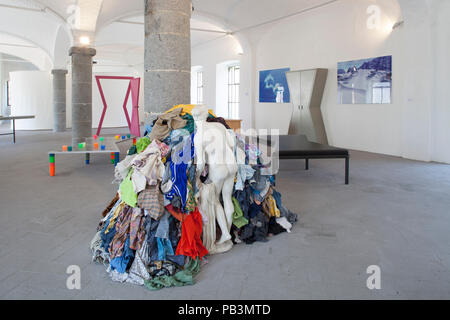 Venere degli stracci di Michelangelo Pistoletto datata 1967, mostra 'Michelangelo Pistoletto Opere dell', Fondazione Pistoletto, Biella, Piemonte, Italia, Foto Stock