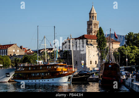 Split, il centro storico di Spalato, Croazia Foto Stock