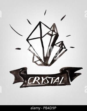 Abstract infantile cristallo con nastro. EPS vettoriali 10 Illustrazione Vettoriale
