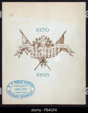 1566 ST. PATRICK'S DAY ) (detenute da) cordiali FIGLI DI ST. PATRICK (a) "Essex County COUNTRY CLUB, Orange NJ" (altre (club);) (NYPL ADE-270488-470196) Foto Stock