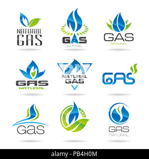 Industria del Gas simboli-icona Foto Stock